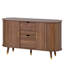 Sideboard with 2 sliding doors and 2 drawers Walnut