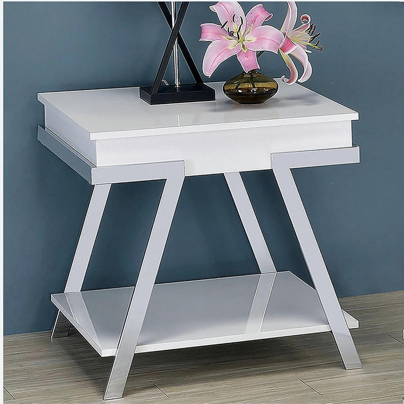 Mobilier de salon exquis de style moderne blanc 1 pièce