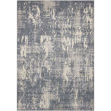 Gleam Area Rug in Slate Gray/Ivory