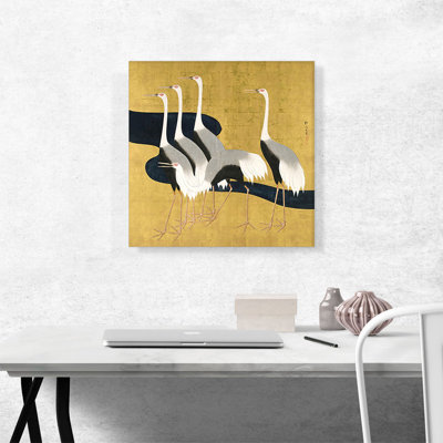 «Cranes» par Sakai Hoifi - reproduction d'art sur toile tendue