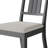 Grey 5-Piece Round Dining Set With Upholstered Chairs-356628754
