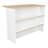 Meesam Crete Kitchen Island Pearl, White/Light Pine