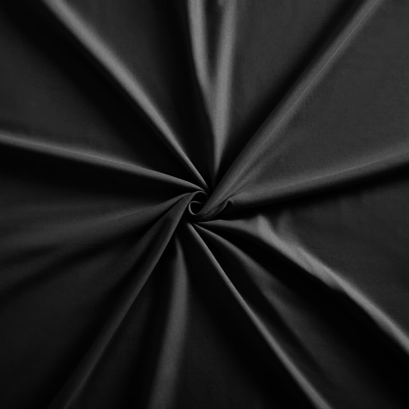 Lieselotte Extra Deep 100% Microfiber Brushed 40 cm Fitted Sheet, Kingsize (5'), Black