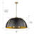 Architha 8 - Light Aged Brass Shaded Pendant