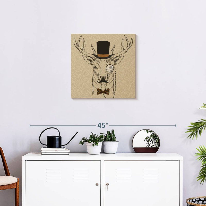 Crowle Gentleman Deer, 20" H x 20" W