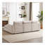 Combinaison de canapé Canapé modulaire avec repose-pieds en plastique avec trois coussins et trois oreillers pour le salon-393504326