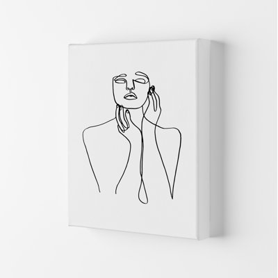 Touching Face With Hand's - Print