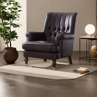 Chaise de loisir légère en similicuir de style luxueux