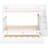 White Full/Full Bunk Bed With Trundle And Stairway - Quality Pine Wood Build, Guardrail For Protection, Generous Storage, Effortless Assembly Procedure Followed Full Over & Staircase, Robust-1540774383
