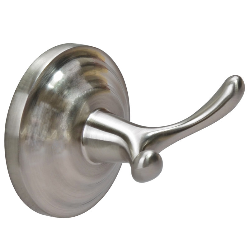 Crochet de fixation peignoir Elm, Nickel satiné