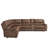 Kirkhill Upholstered Reclining Curved Sectional Symmetrical