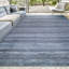 Tapis noir / bleu clair de haute qualité noué à la main-70695928
