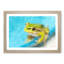 Green Frog - Picture Frame Graphic Art Print-56713523-56713524