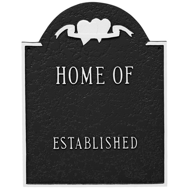 Plaque de signalisation, Noir / Blanc