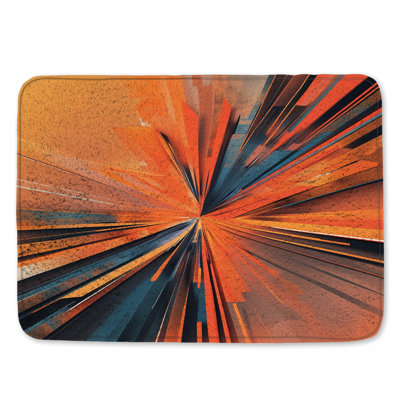 Tapis de bain Dynamic Orange Burst