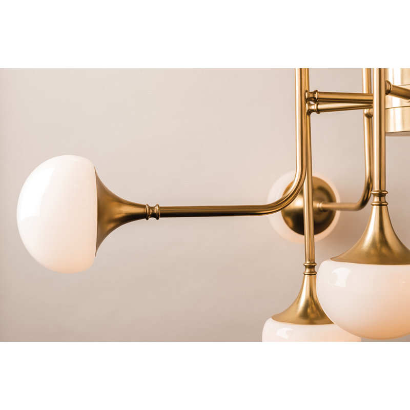 Fleming 24 Light Chandelier, Aged Brass