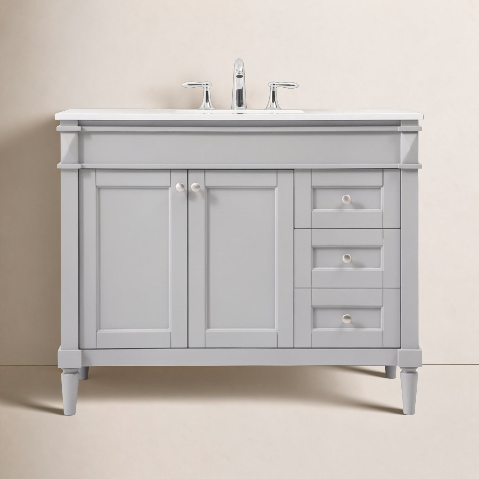 Readington 42'' Single Bathroom Vanity, Gray
