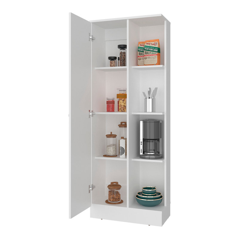Armoire de cuisine blanche à 1 porte