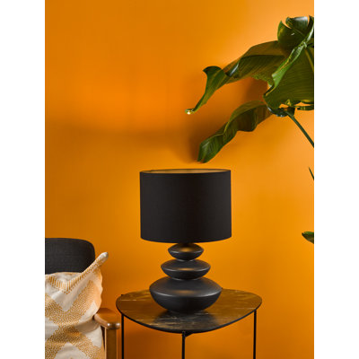 Discus Ceramic Table Lamp With Shade