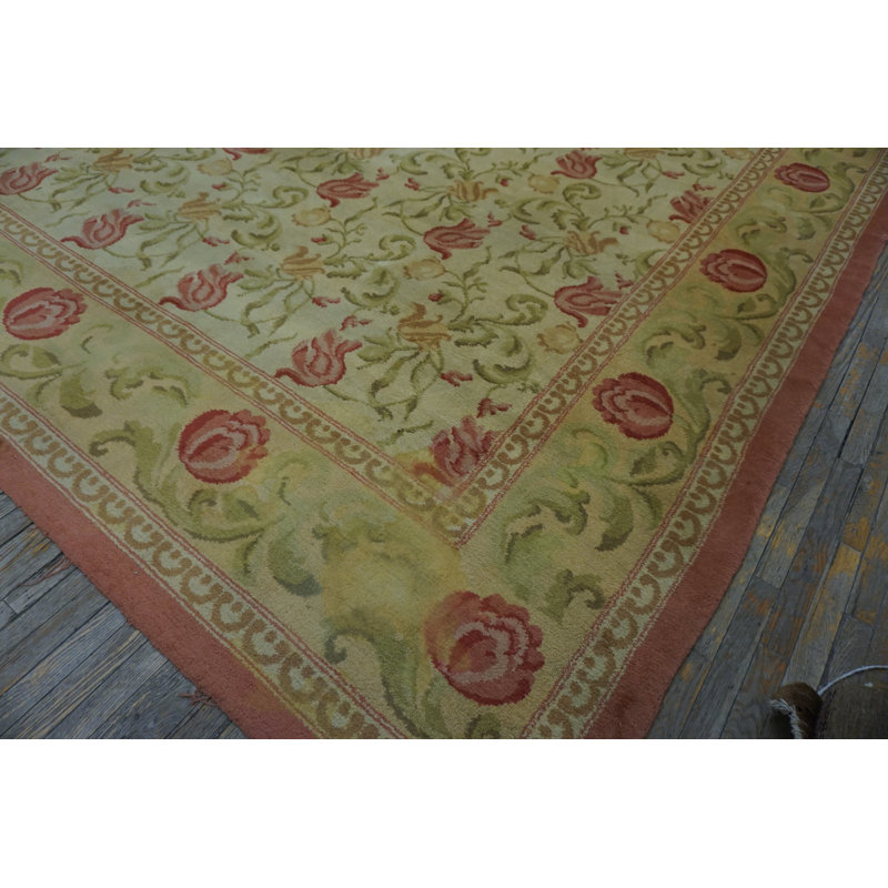 Antique Large Spanish Carpet Europe Knotted Rug