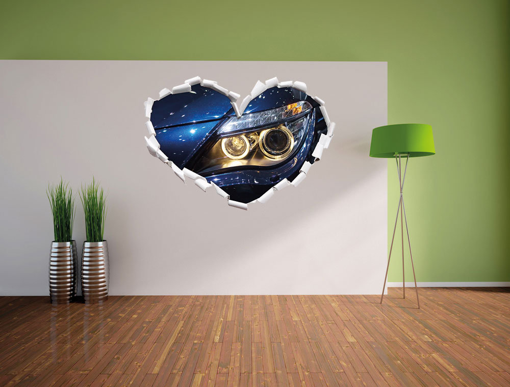 Wandtattoo BMW Angel Eyes Blau