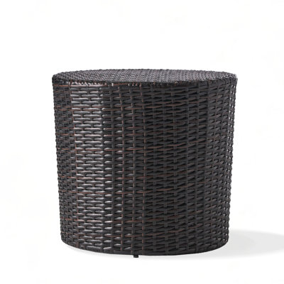 Rattan BARREL SIDE TABLE