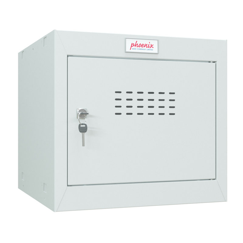 Metal 1 - Tier 40cm with Key, Light Grey