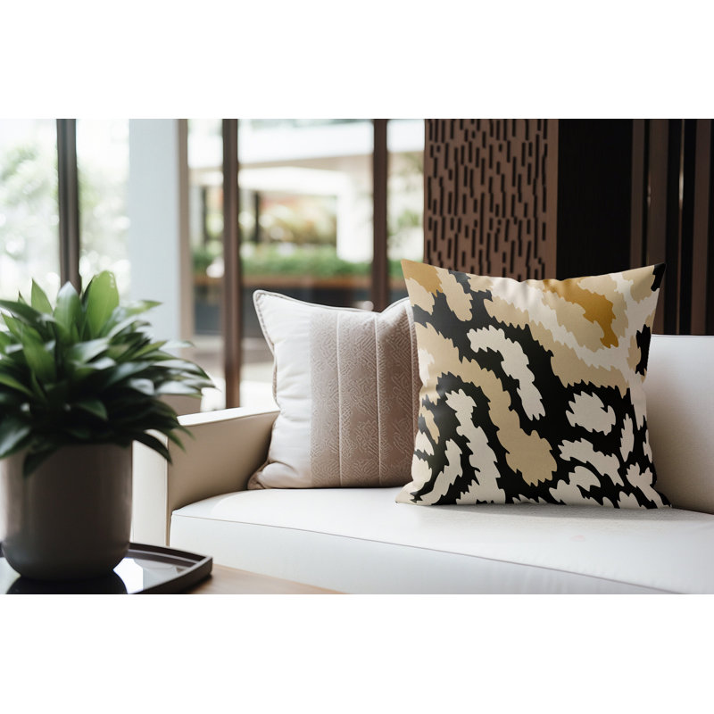 Coussin intérieur en faux suède Misio, Bois de tempête, 16 po x 16 po