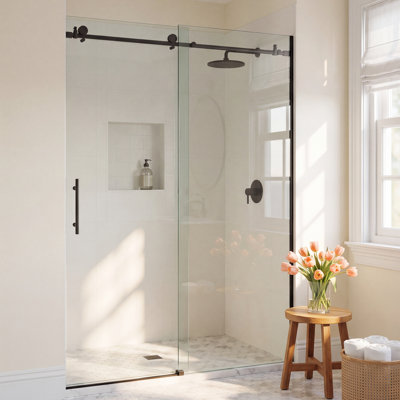 Eclipse 64" Frameless Sliding Shower Door