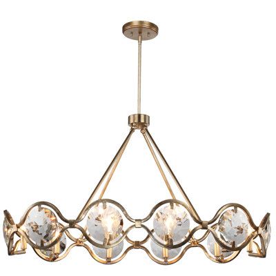 Geil 10 - Light Dimmable Wagon Wheel Chandelier