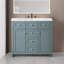 Meuble-lavabo 36 po avec plateau en résine 2 tiroirs et portes à fermeture douce