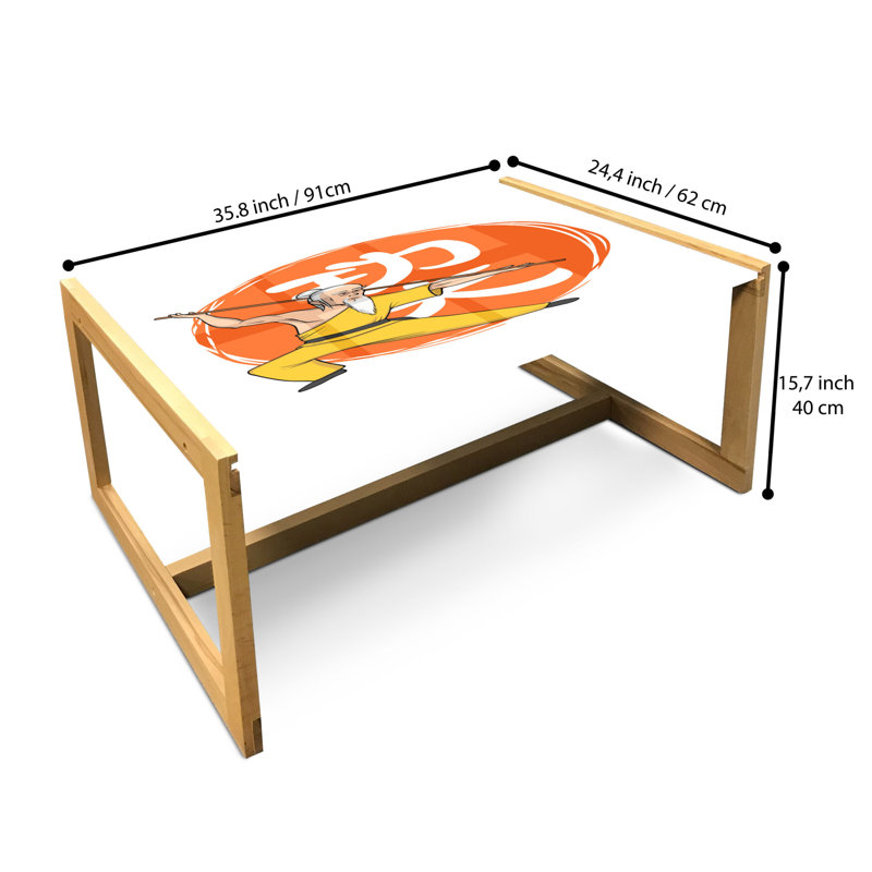 Jakayah Sled Coffee Table, 40cm H x 91cm W x 62cm D