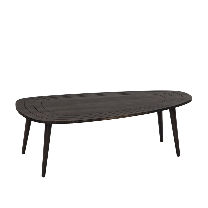 Table basse moderne, anthracite - cadre 100% bois de pin de haute qualité et pieds 100% bois de hêtre, 45,3 po x 15,0 po x 19,0 po | Design scandinave, durable et élégant, parfait pour le salon et les espaces contemporains