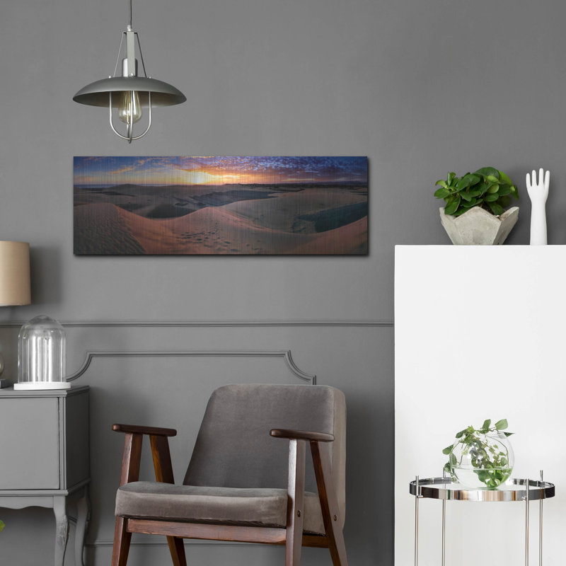 "Panorama des dunes de Maspaloma" d'Istvan Nagy, H 12 po x l 36 po