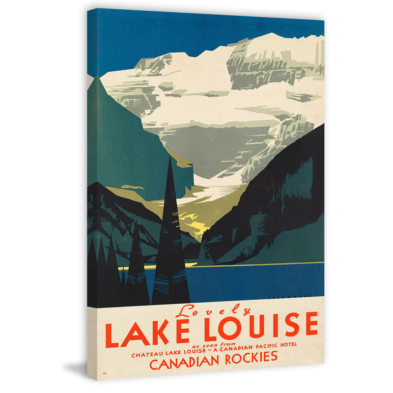 « canadian rockies ii », publicité sur toile tendue, H 18 po x l 12 po