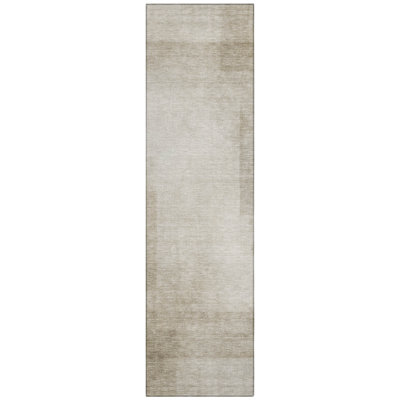 Opaline Brown Washable Indoor-Outdoor Rug - 