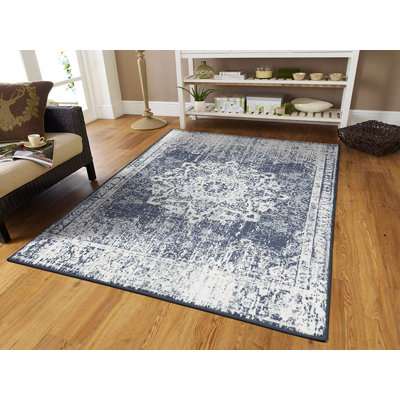 Tapis beige/gris à aire intérieure Schoenfeld