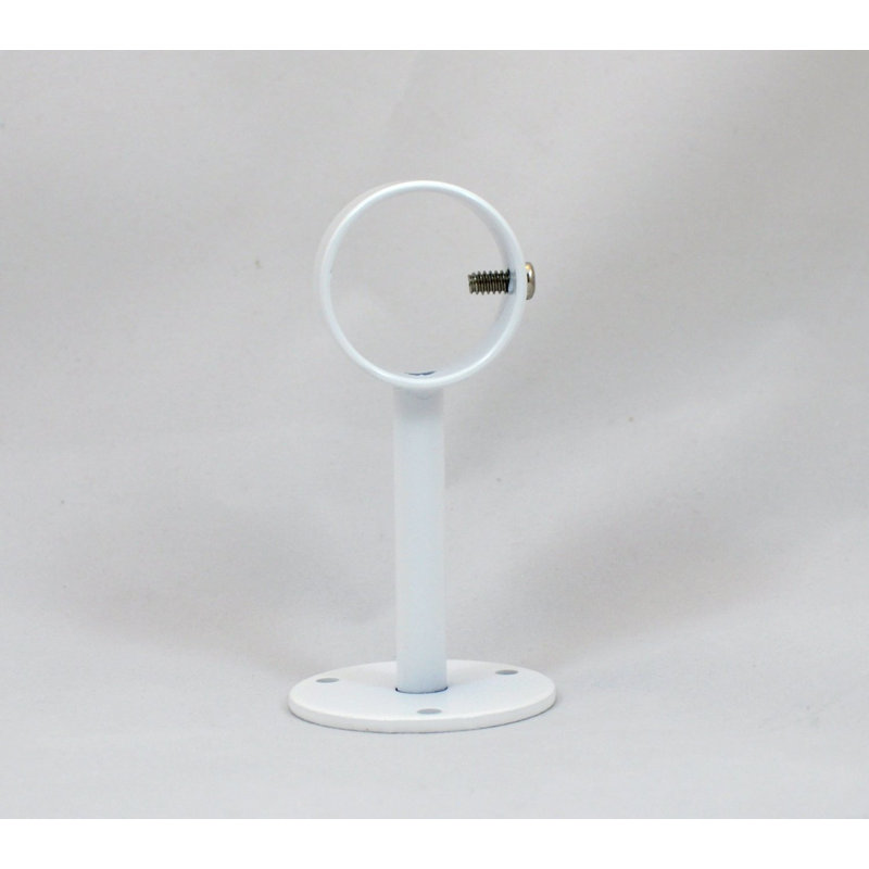 Support de fixation pour rideau Petra, Blanc lustré, H 4 po x l 2 po x P 2 po