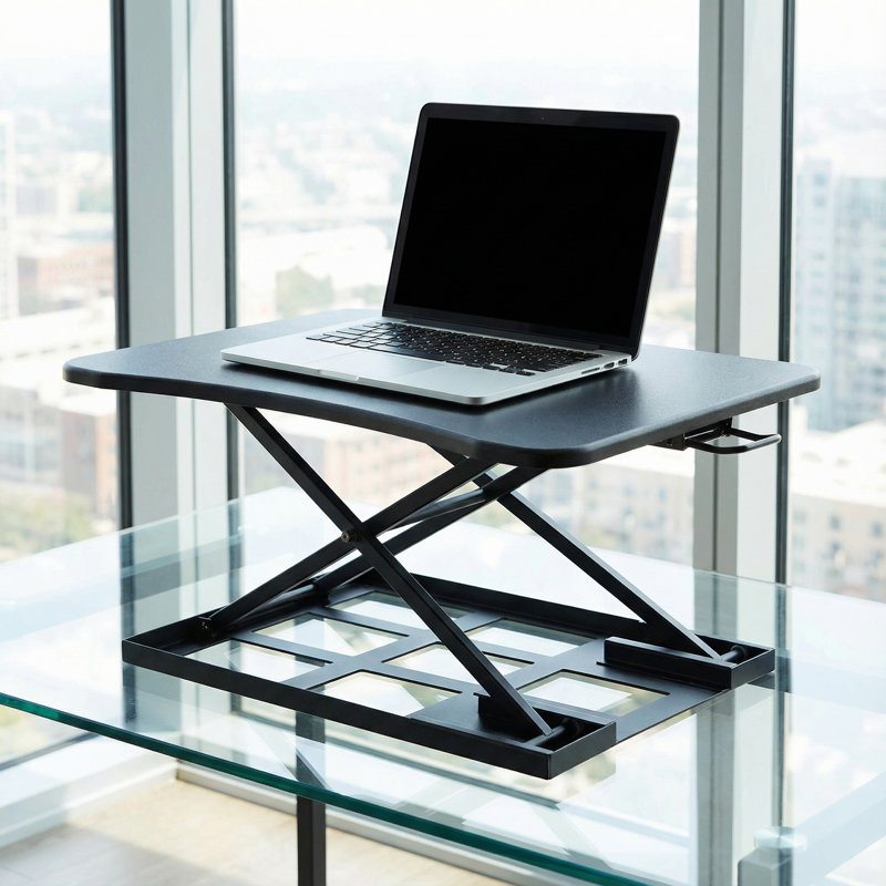 Fielder Adjustable Metal Base Standing Desk Converter