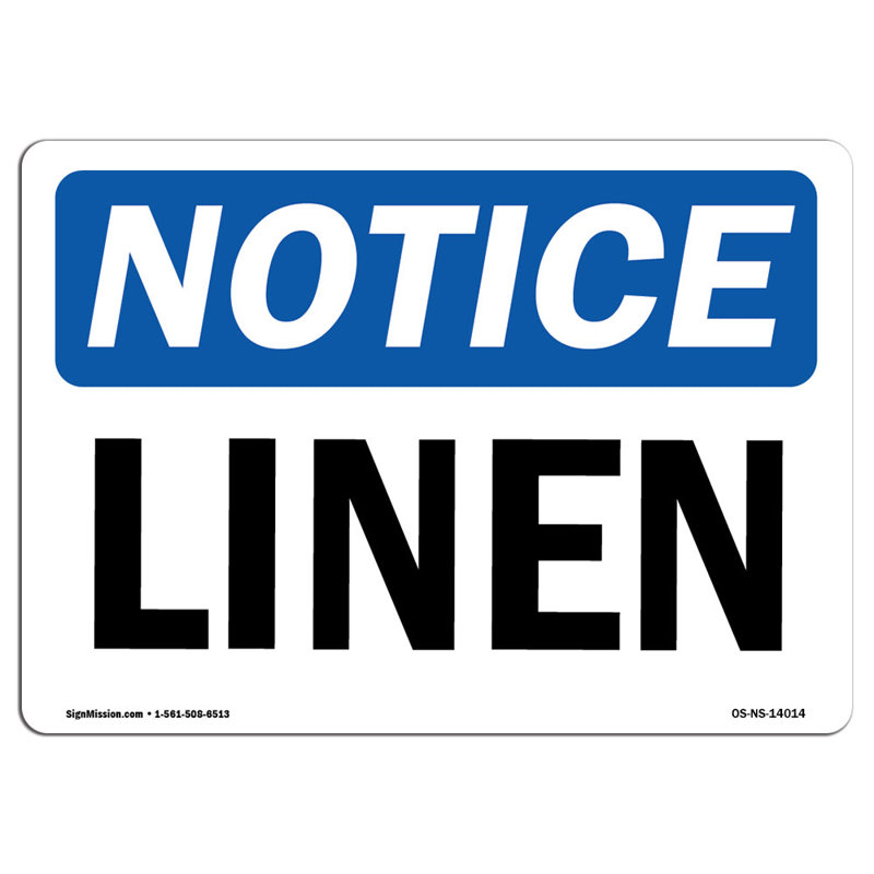 Plaque en lin et aluminium 12 x 18