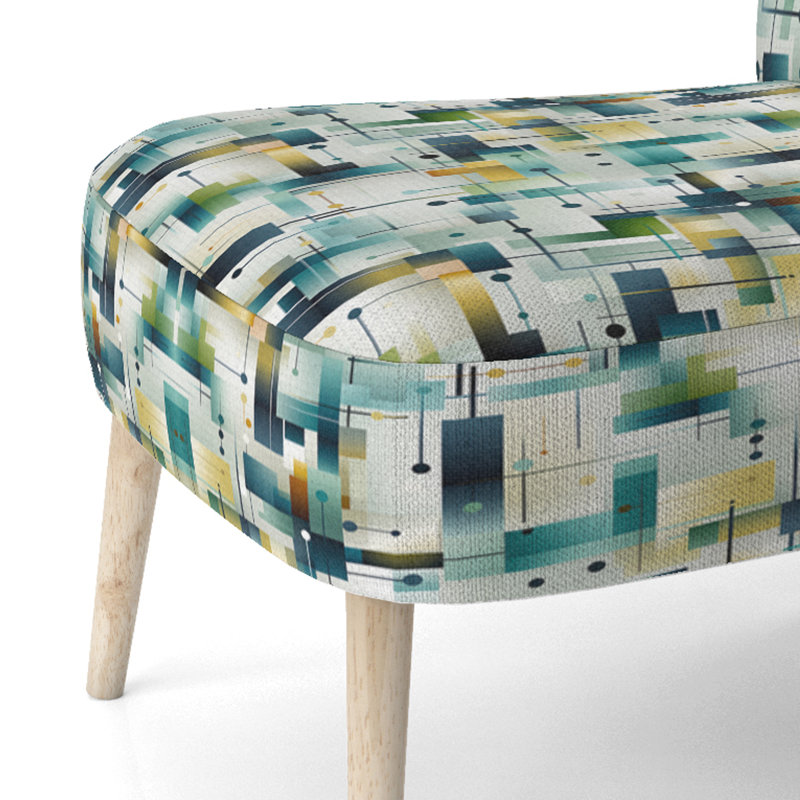 Chaise d'appoint rembourrée Green Green Cubic Oasis