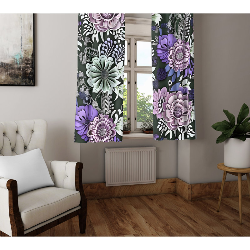 Bencouse Semi Sheer Curtain Pair, 20" W x 52" L