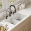 Ensemble d'évier de cuisine à double cuve 50/50 Karran Quartz 32-1 / 2 "X 19-1 / 2"-50597898