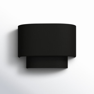 Kiyo Single Light Steel Dimmable Flush Mounted Sconce