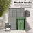 Double Wheelie Bin Shed Poly Rattan Anthracite/Black Outdoor Garbage-98740404