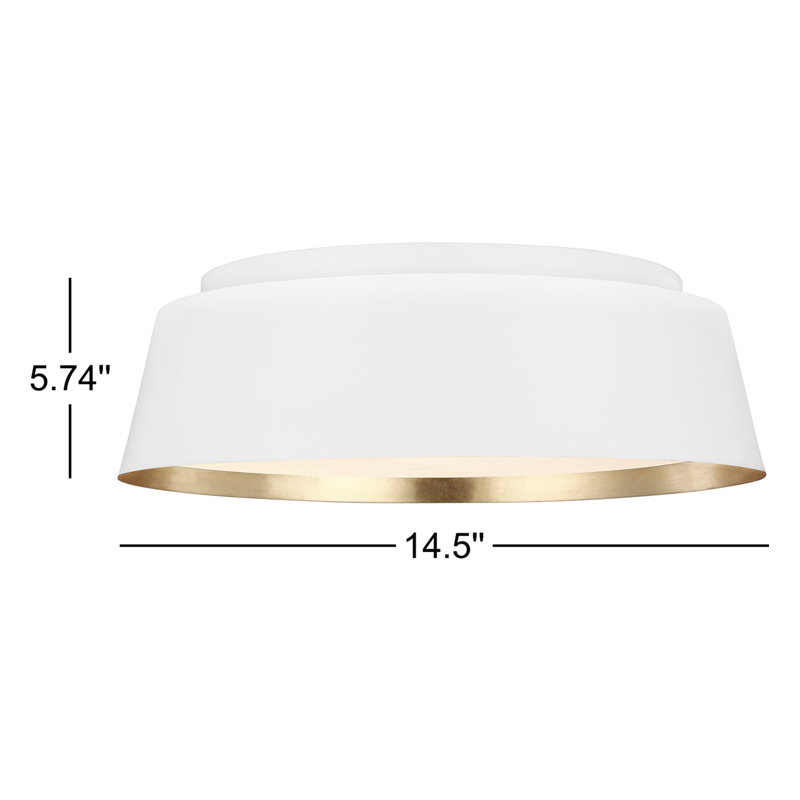 Asher 3 - Light Flush Mount, Matte White