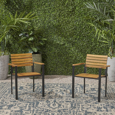 Chaise en bois et métal Laris