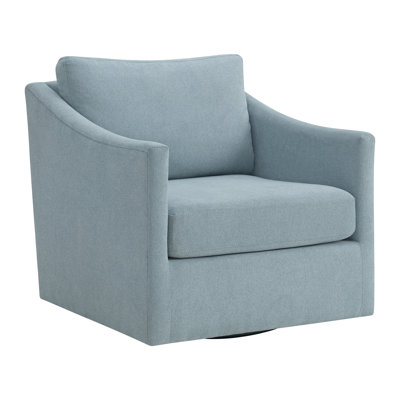 Hannah Swivel Chair in Freya Light Blue