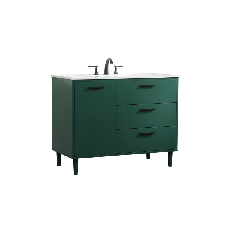 Ensemble de meuble-lavabo simple 42 po Baldwin, Vert