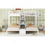 Triple lit superposé avec tiroirs, escalier avec rangement, tablettes intégrées-1463052473